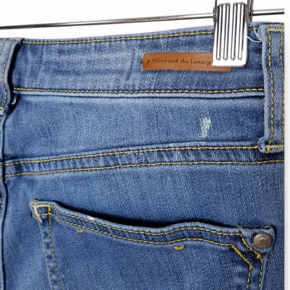 Pilcro and the Letterpress Anthropologie Script High High-Low Skinny Jeans - 25 - Picture 9 of 9